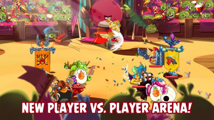 Битвы в Angry Birds Epic проходят весело и с огоньком